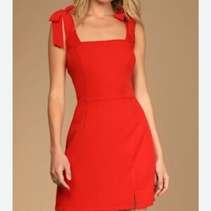 NWT Lulu's Red Mini Dress